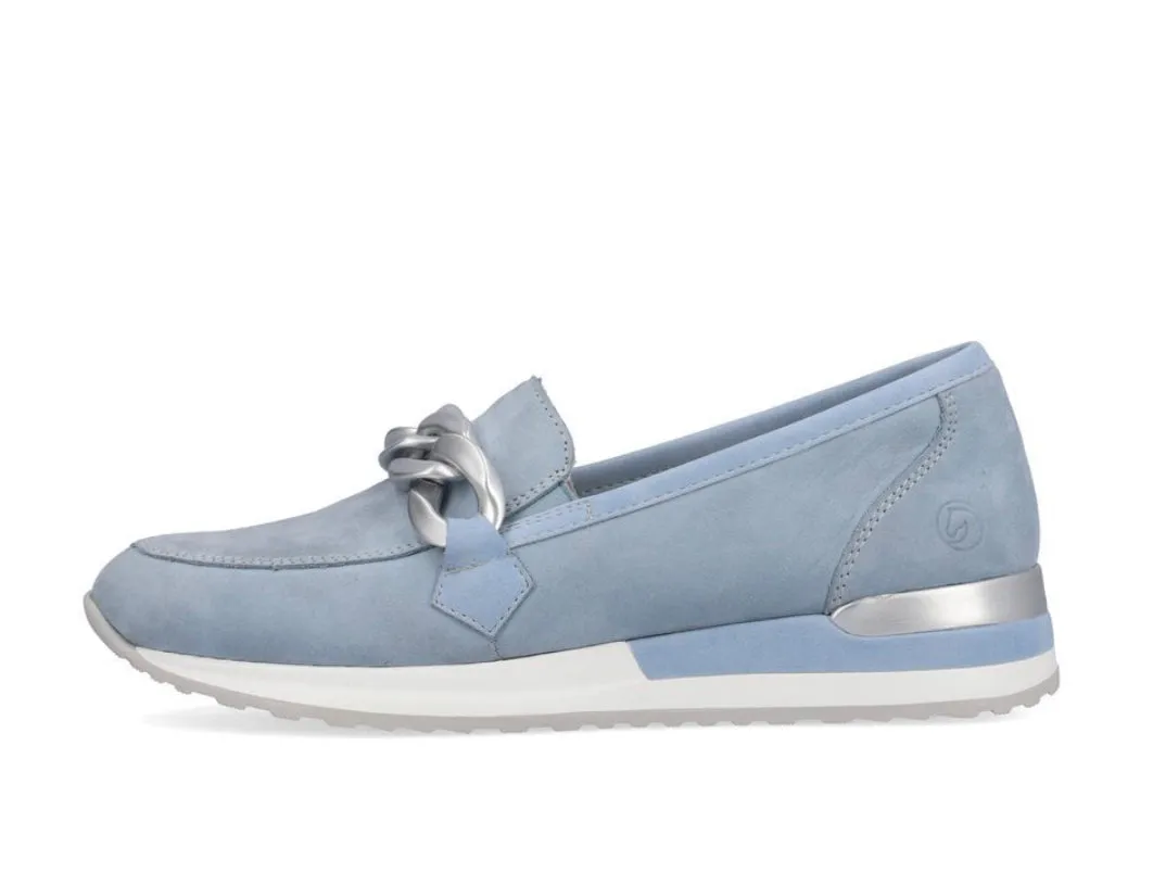 Remonte R2544-10 Cuba Leather Sky Blue Loafers