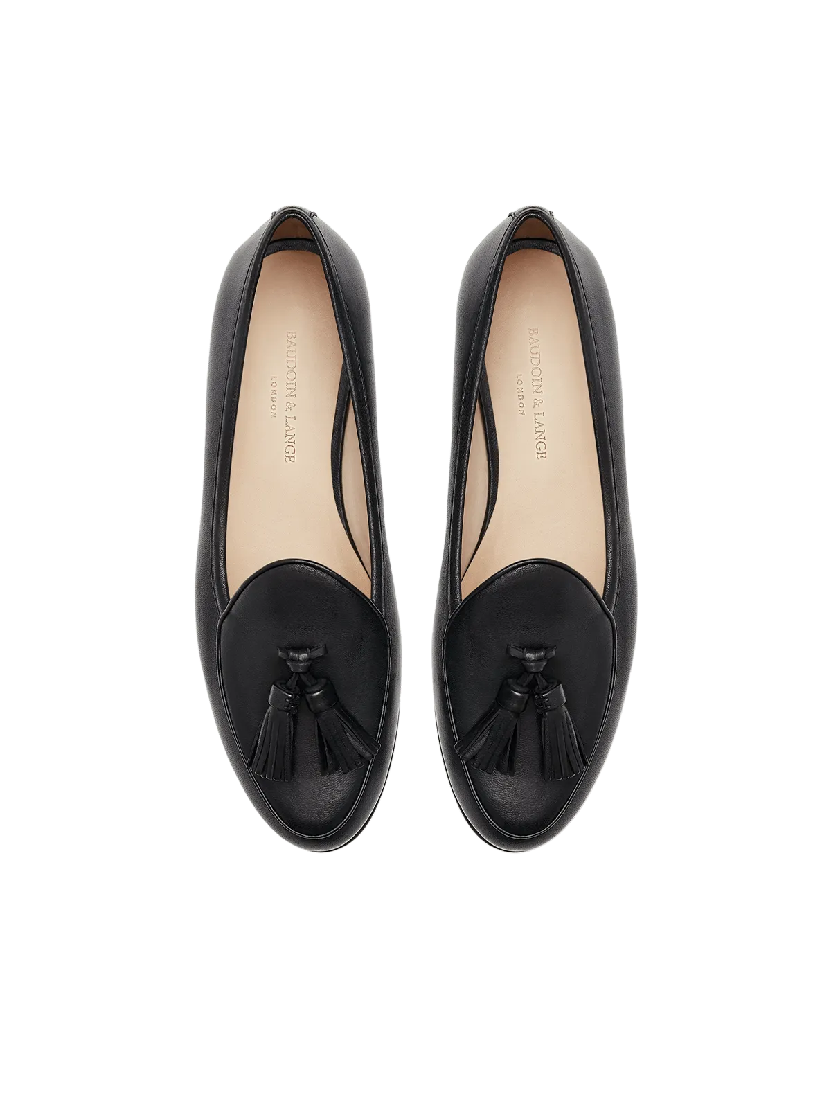 Sagan Tassel Loafers in Black Nappa