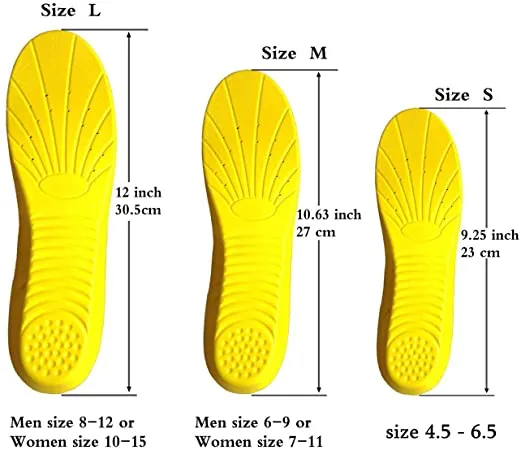 Shoe Insoles, Memory Foam Insoles, Providing Excellent Shock Absorption and Cushioning for Feet Relief, Comfortable Insoles for Men and Women for Everyday Use