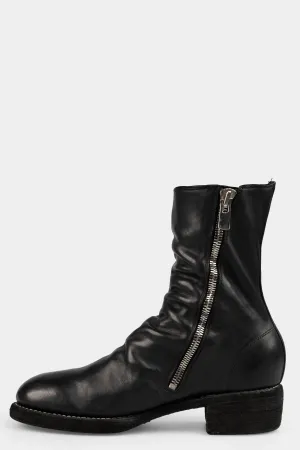 Side zip mid-top leather boots | 798LZX