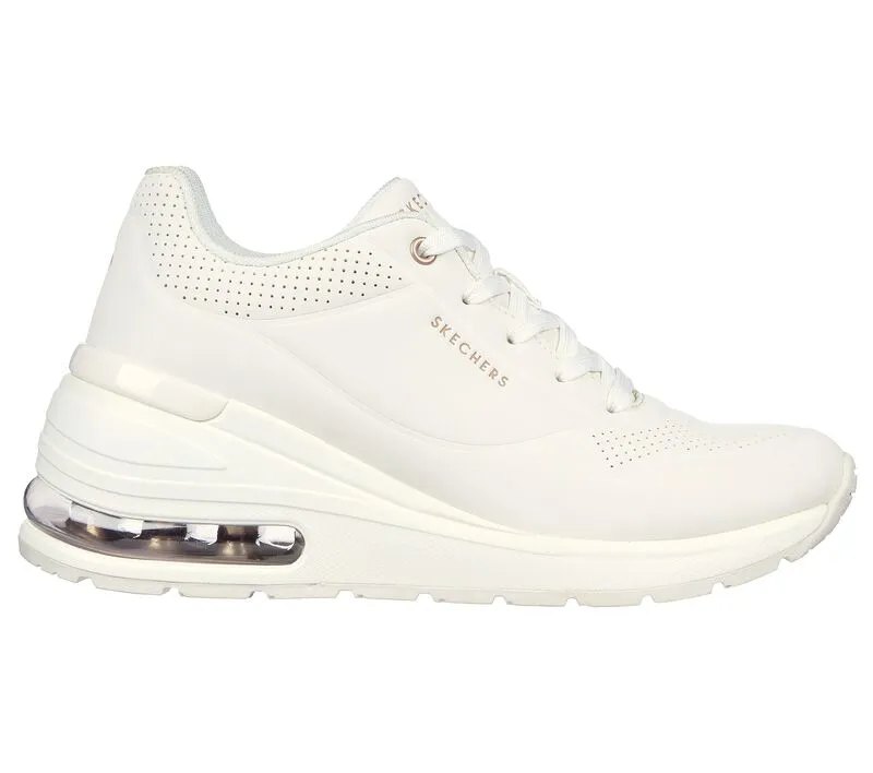 Skechers sneakers da donna Million Air Elevated Air 155401/WHT bianco