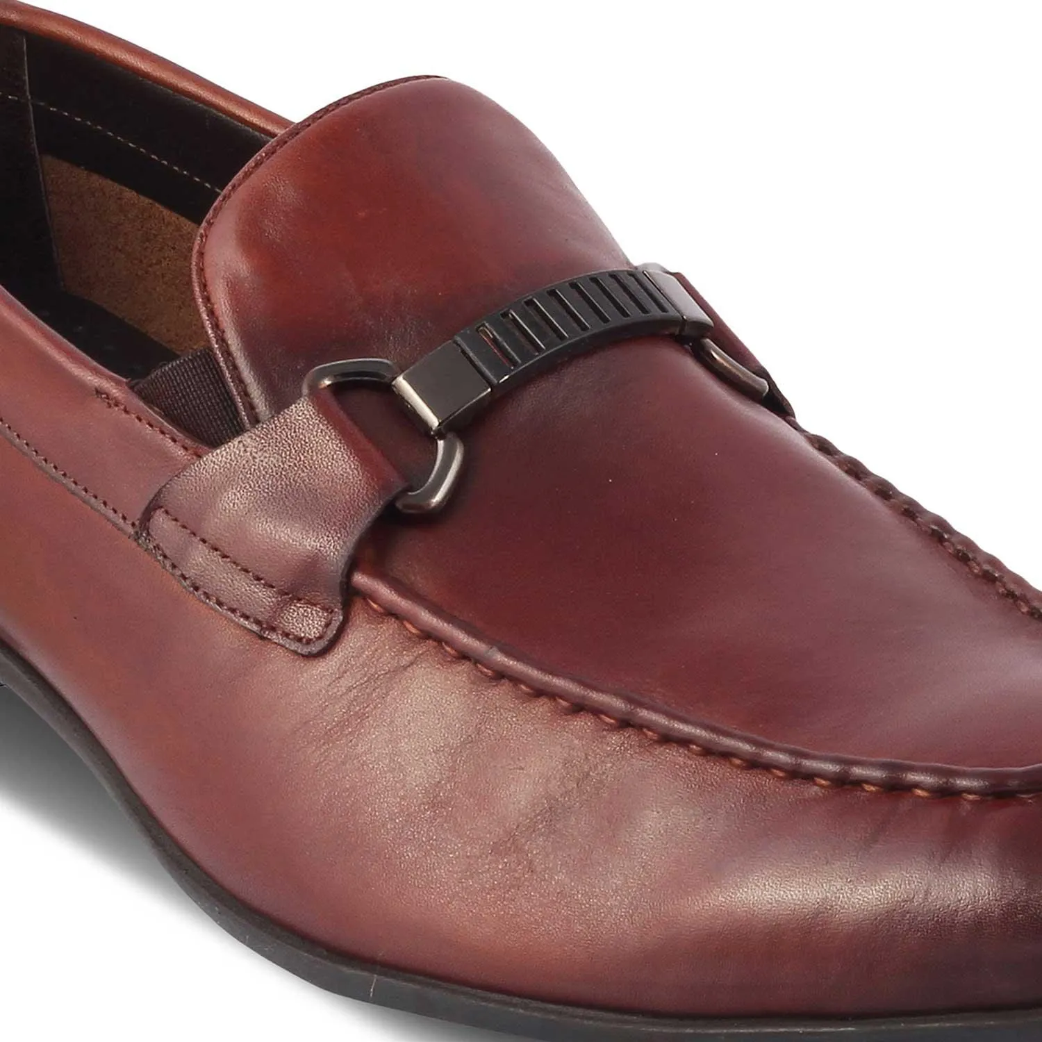 The Sotrim Brown Men's Leather Loafers Tresmode