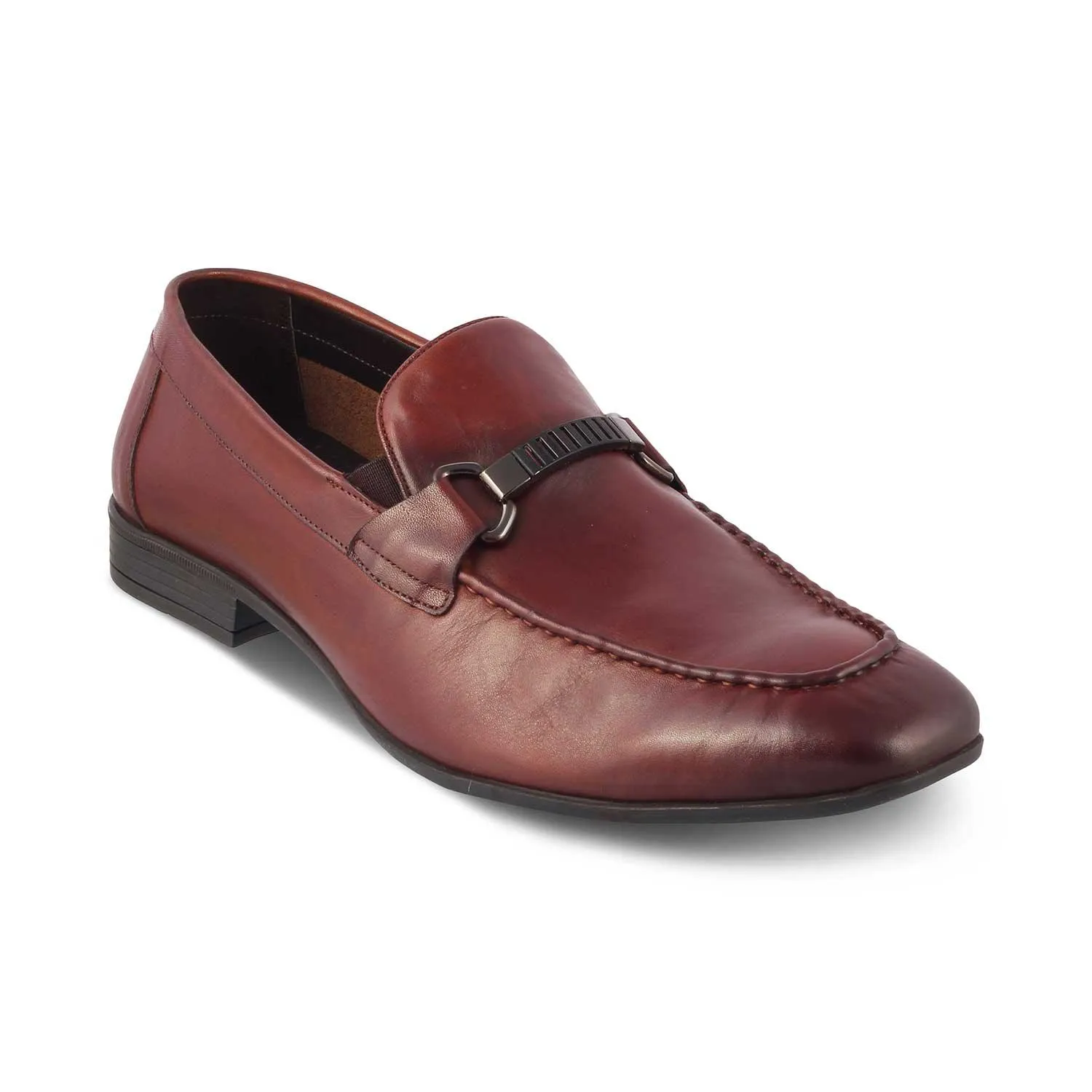 The Sotrim Brown Men's Leather Loafers Tresmode