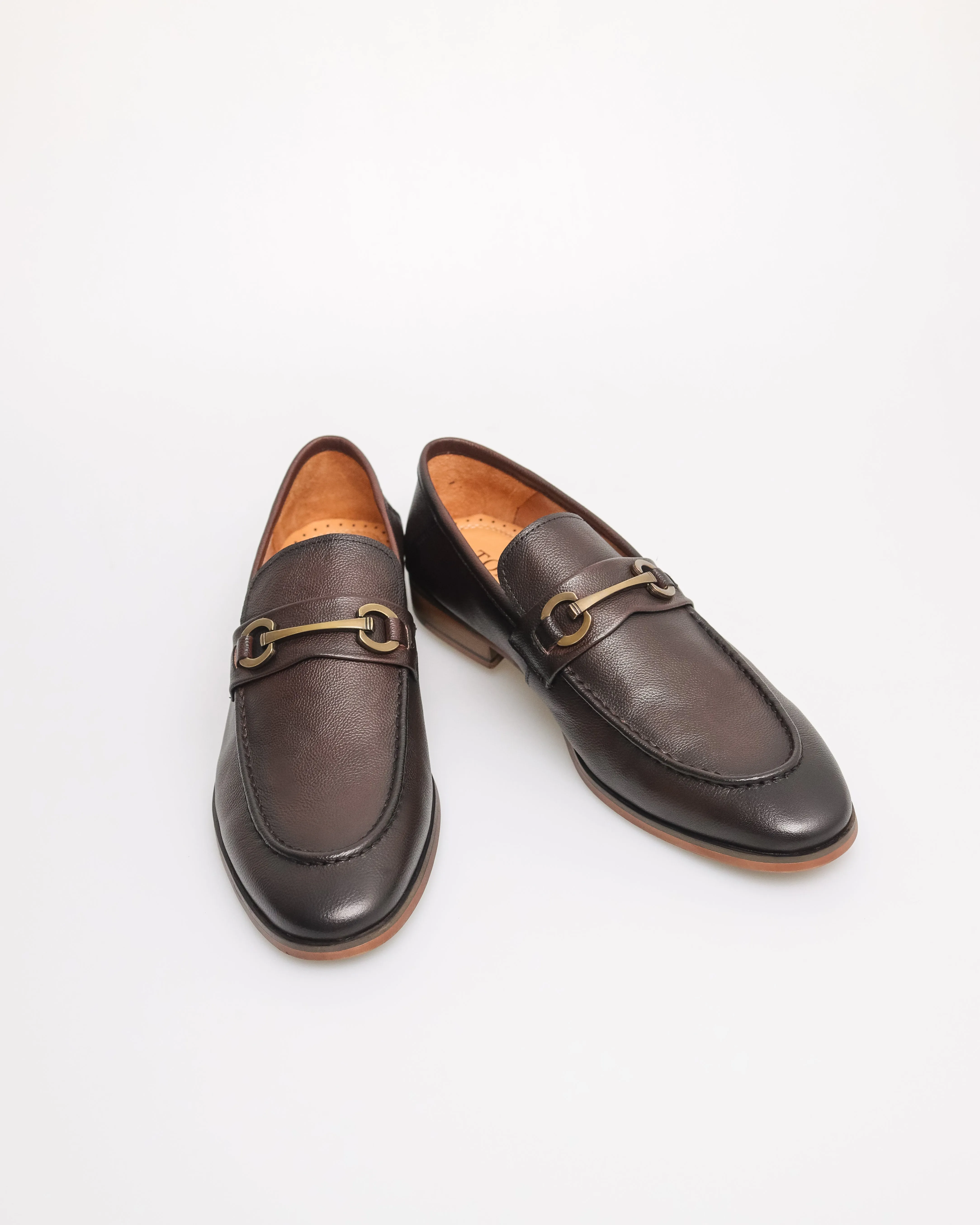 Tomaz F284 Formal Buckle Loafers (Coffee)