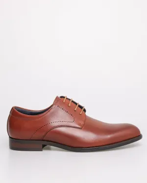 Tomaz F399 Men's Plain Toe Derby (Brown)