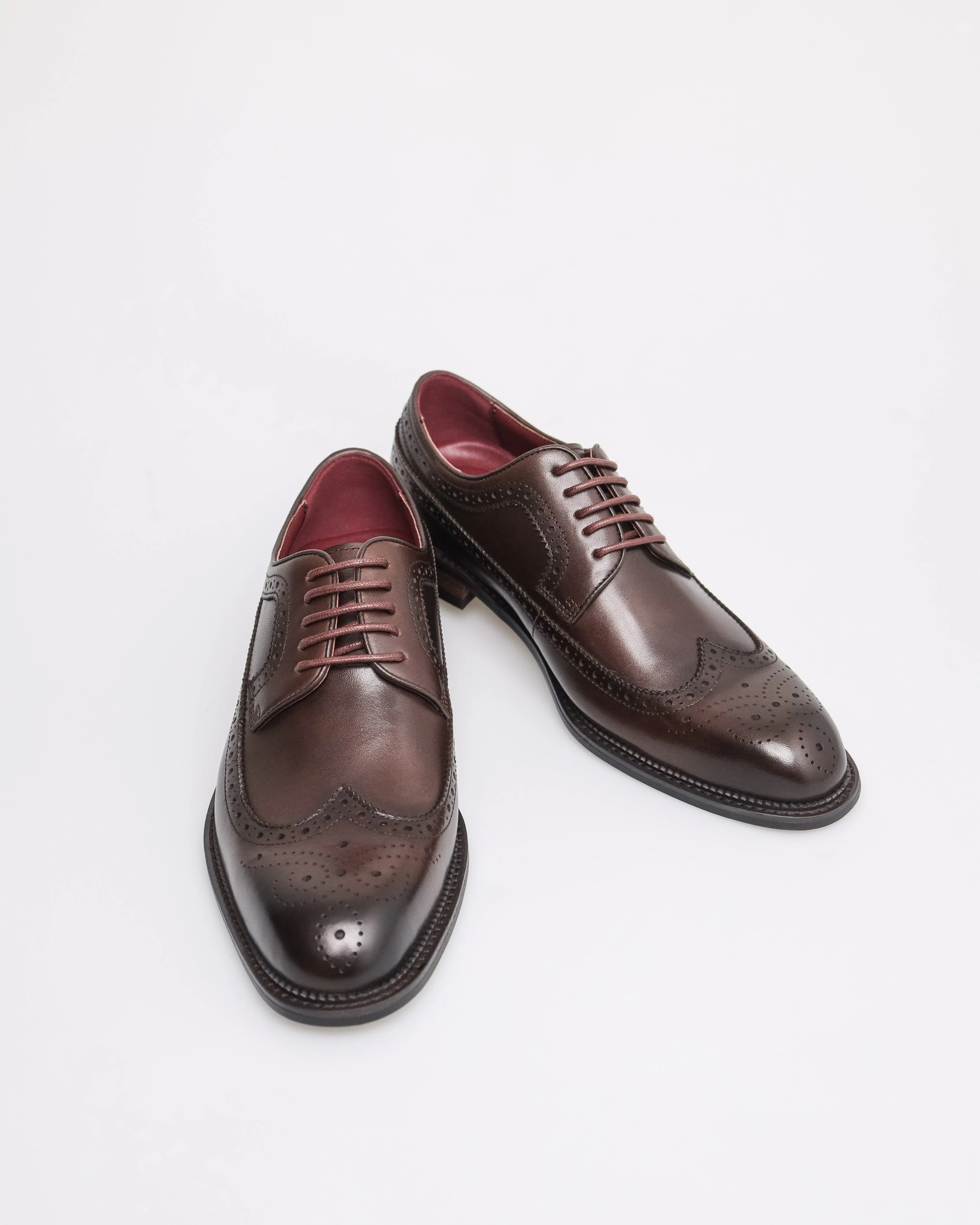 Tomaz HF044 Men's Wingtip Derby (Coffee)