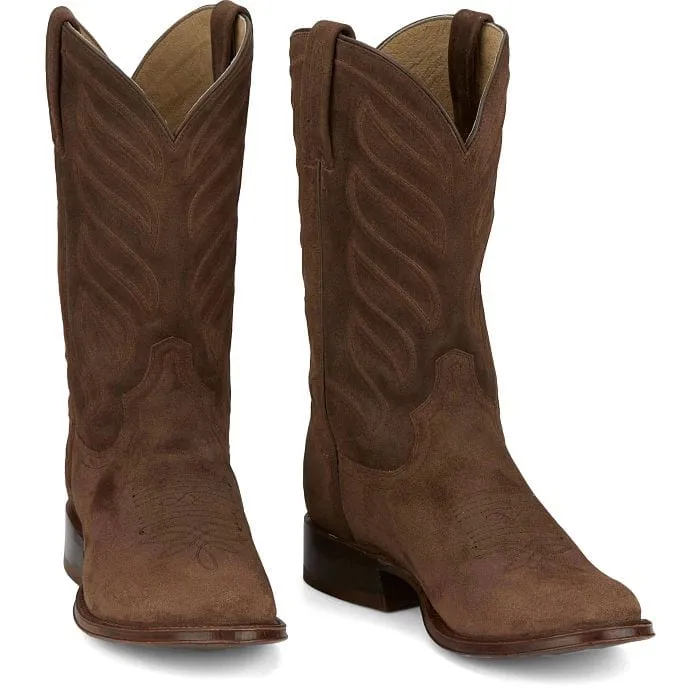 Tony Lama Men's Amado Taupe Suede Western Boot DR3039