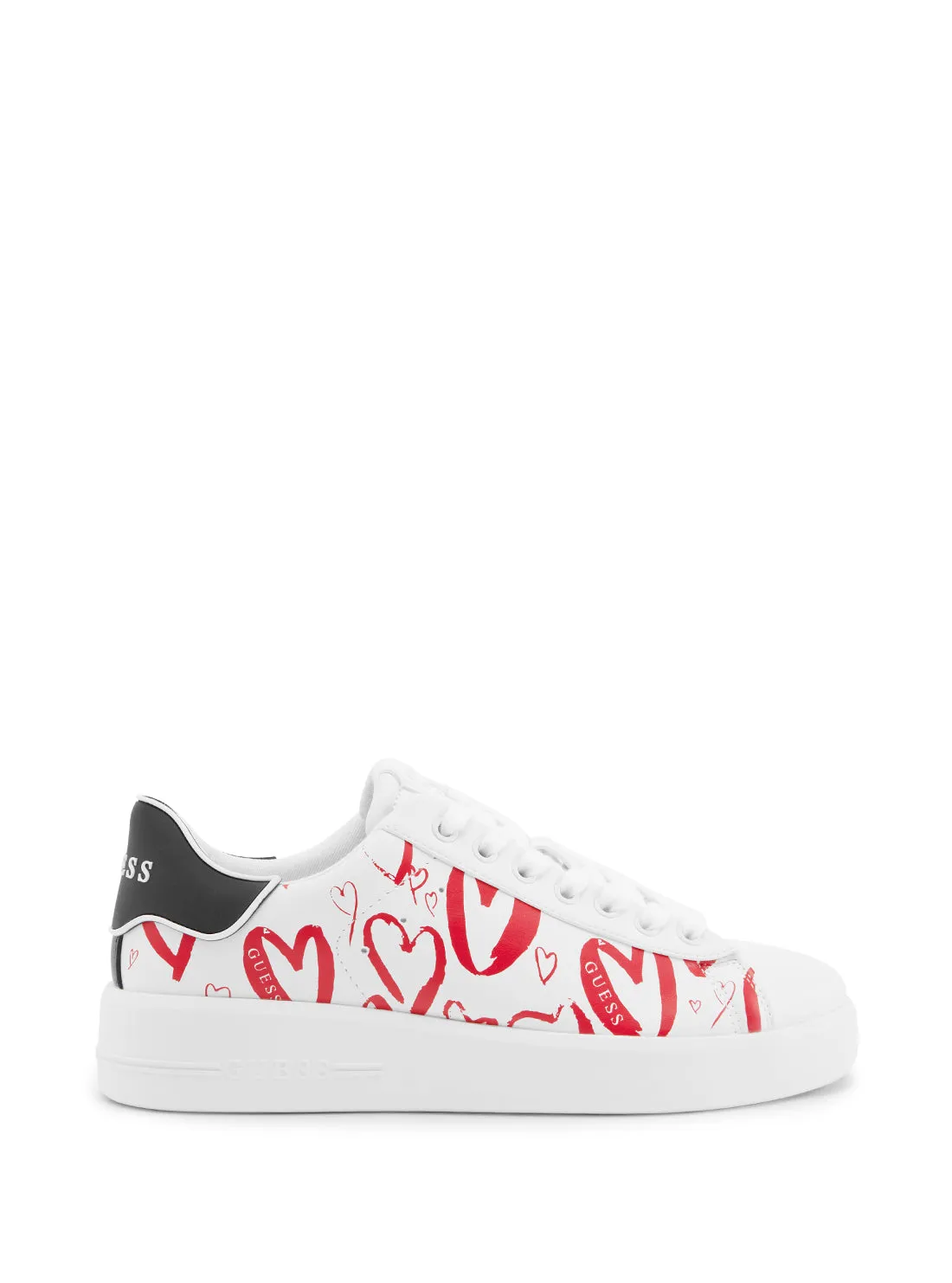 White Heart Rockies Low Top Sneakers