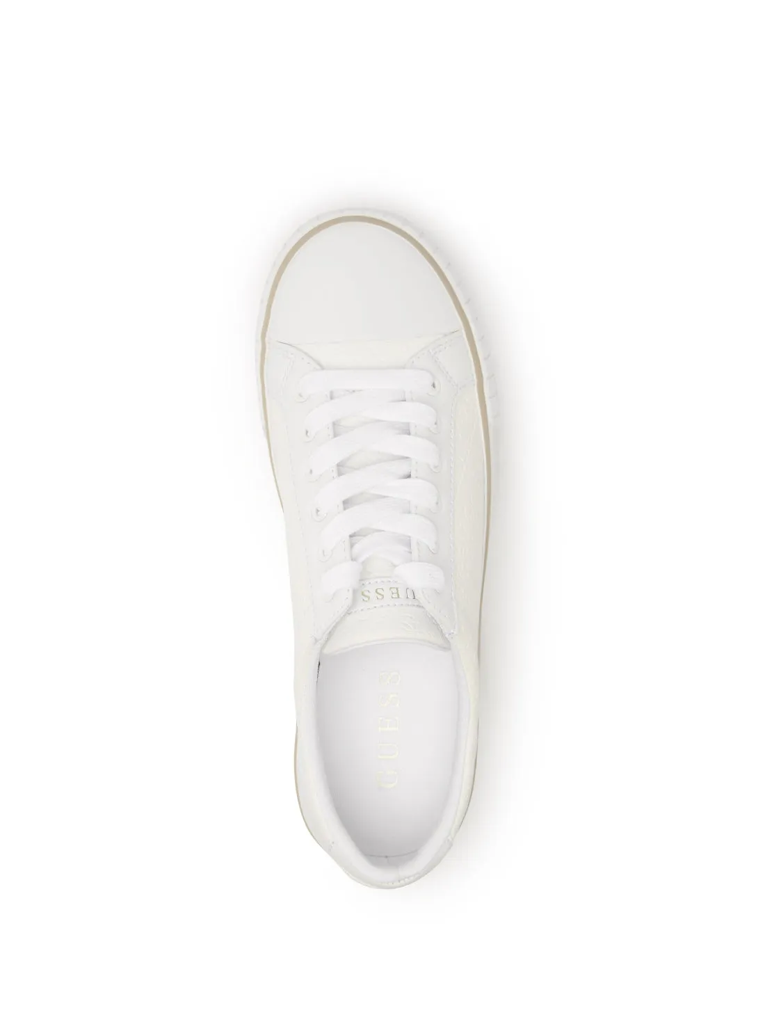 White Nortin Logo Low Top Sneakers